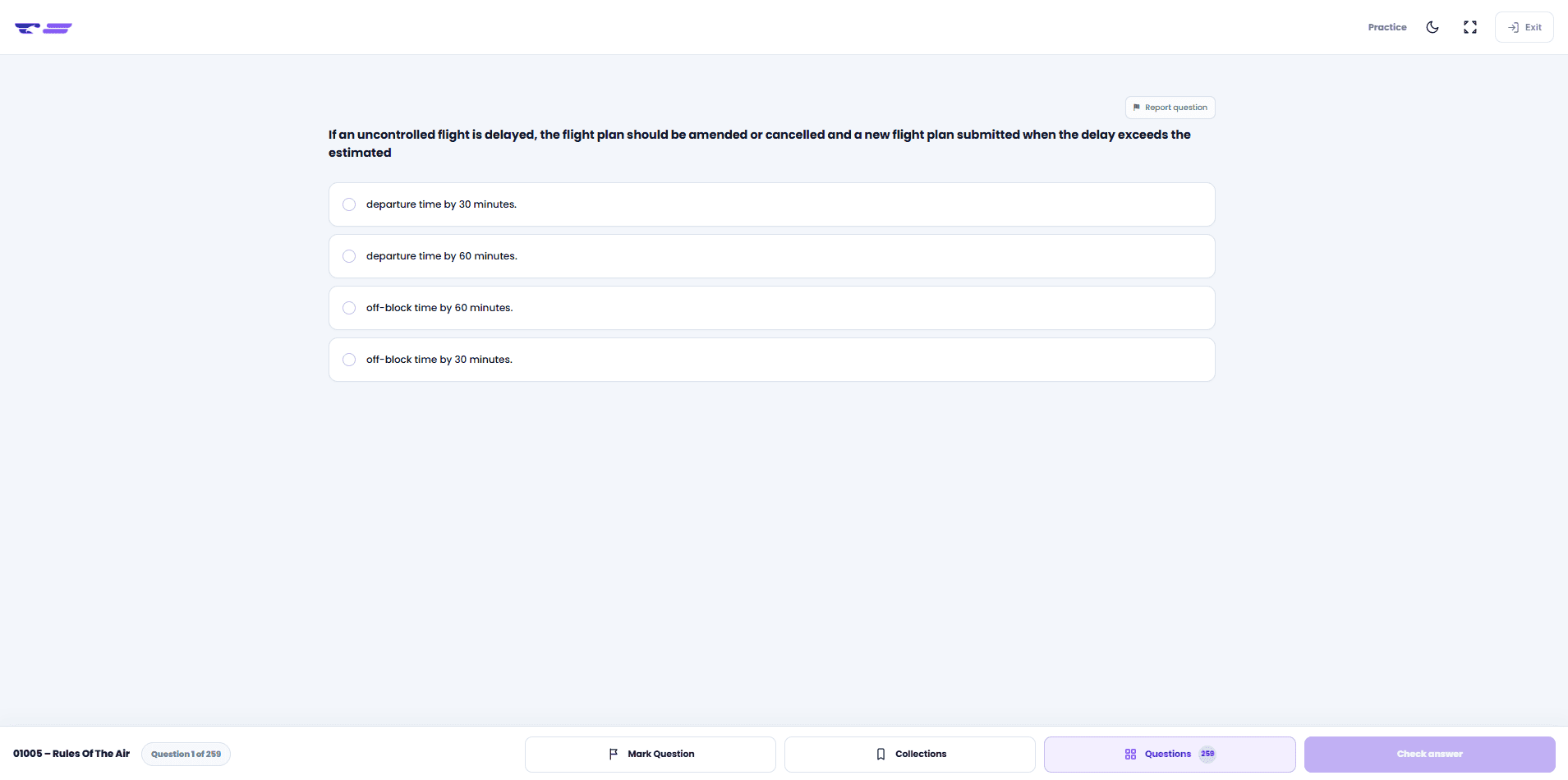 ATPL Tests ATPL practice question with answer options and explanation